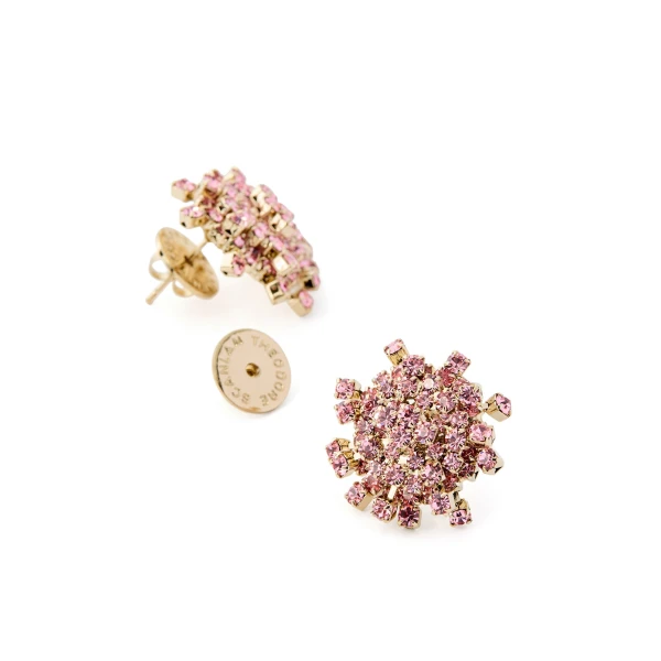 Scanlan Theodore Small Cascade Studs in Light Rose | Earrings | Luxury Shoes 