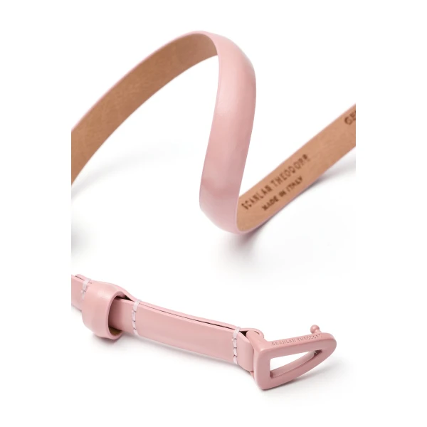 Scanlan Theodore Small Soft Triangle Belt 1.2 in Rosa | Belts | Luxury Shoes 