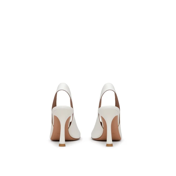 Scanlan Theodore Square Toe Slingback 9.5 in Cloud | Heels | Luxury Shoes 