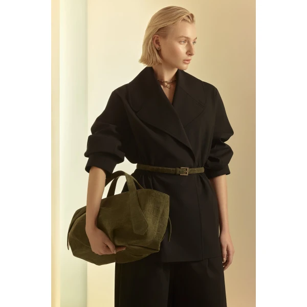 Scanlan Theodore Squared Buckle Belt 2 cm in Jungle | Belts | Luxury Shoes 