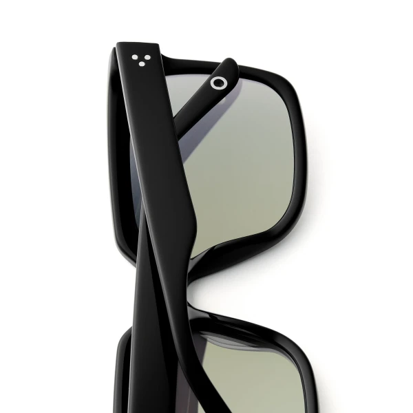 Scanlan Theodore Squared Sunglasses in Black Gold | Sunglasses | Luxury Shoes 