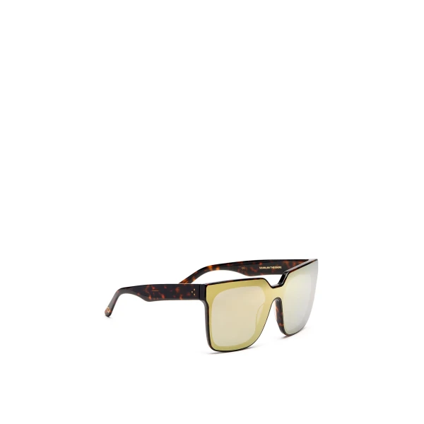 Scanlan Theodore Squared Sunglasses in Tortoise Gold | Sunglasses | Luxury Shoes 