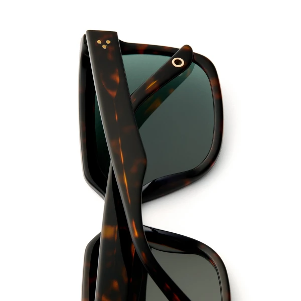 Scanlan Theodore Squared Sunglasses in Tortoise Green | Sunglasses | Luxury Shoes 