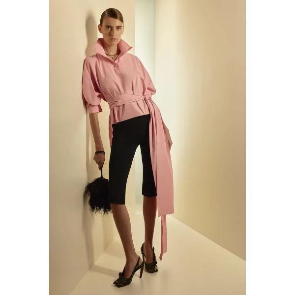Scanlan Theodore Taffeta Sportif Tie in Sugar | Scarves | Luxury Shoes 