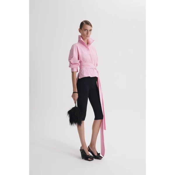 Scanlan Theodore Taffeta Sportif Tie in Sugar | Scarves | Luxury Shoes 