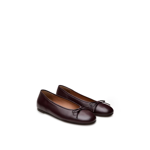 Scanlan Theodore Tailored Ballet Flat in Mogano | Flats | Luxury Shoes 