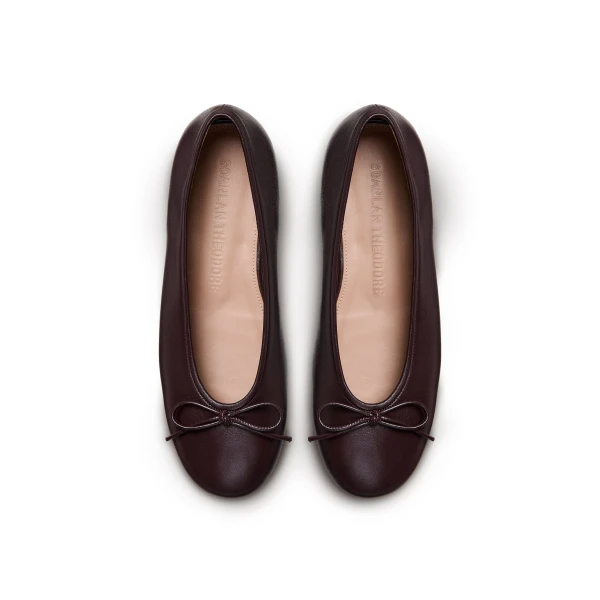 Scanlan Theodore Tailored Ballet Flat in Mogano | Flats | Luxury Shoes 