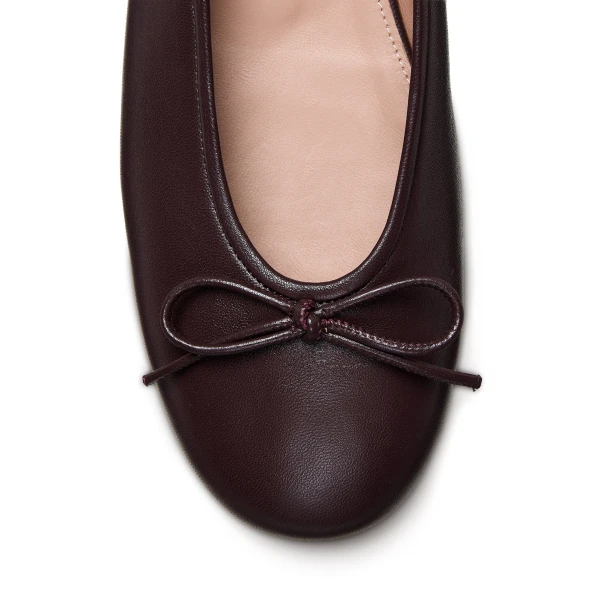 Scanlan Theodore Tailored Ballet Flat in Mogano | Flats | Luxury Shoes 