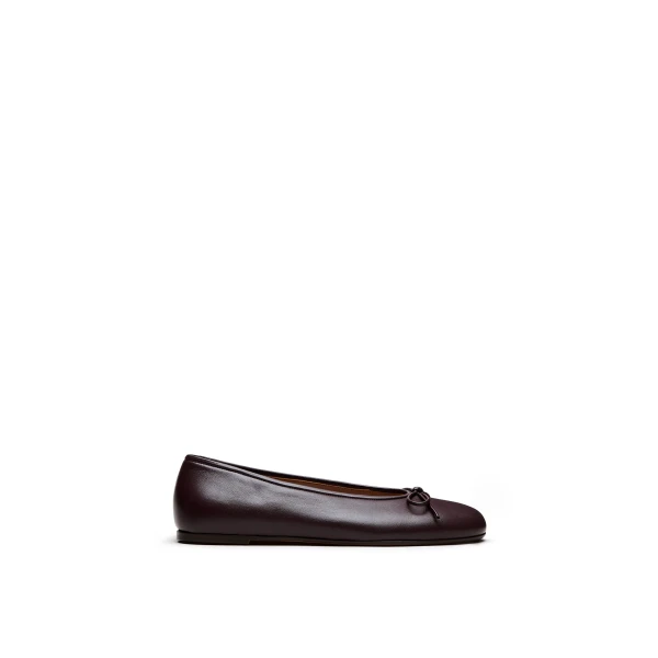 Tailored Ballet Flat in Mogano