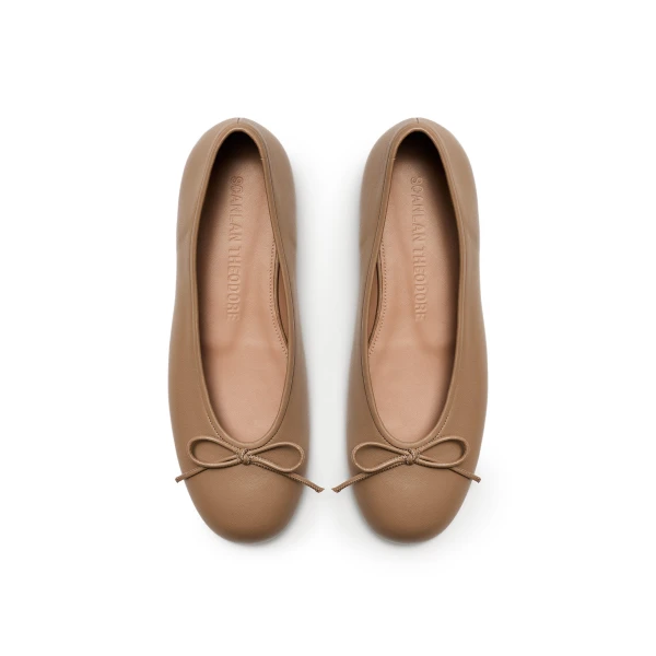 Scanlan Theodore Tailored Ballet Flat in Sable | Flats | Luxury Shoes 