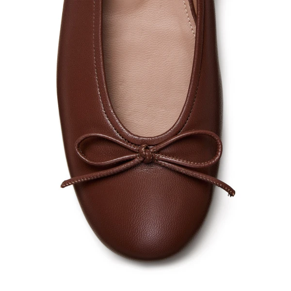 Scanlan Theodore Tailored Ballet Flat in Spice | Flats | Luxury Shoes 