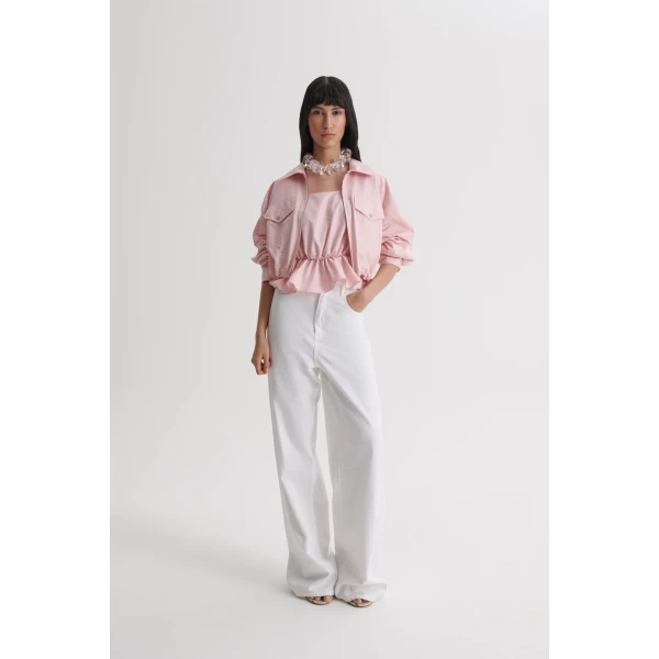 Scanlan Theodore Tech Bomber in Pink | Jackets | Luxury Shoes 