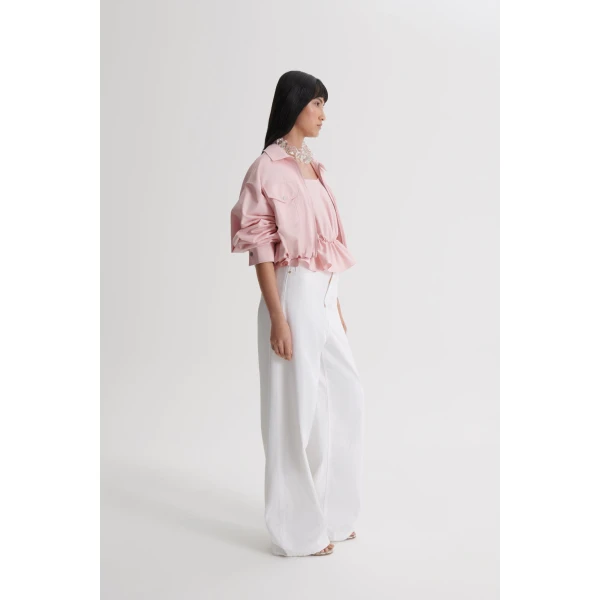 Scanlan Theodore Tech Bomber in Pink | Jackets | Luxury Shoes 