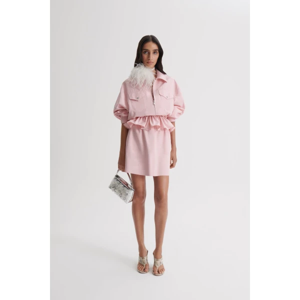 Scanlan Theodore Tech Mini Skirt in Pink | Skirts | Luxury Shoes 