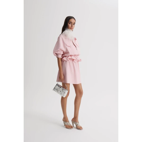 Scanlan Theodore Tech Mini Skirt in Pink | Skirts | Luxury Shoes 