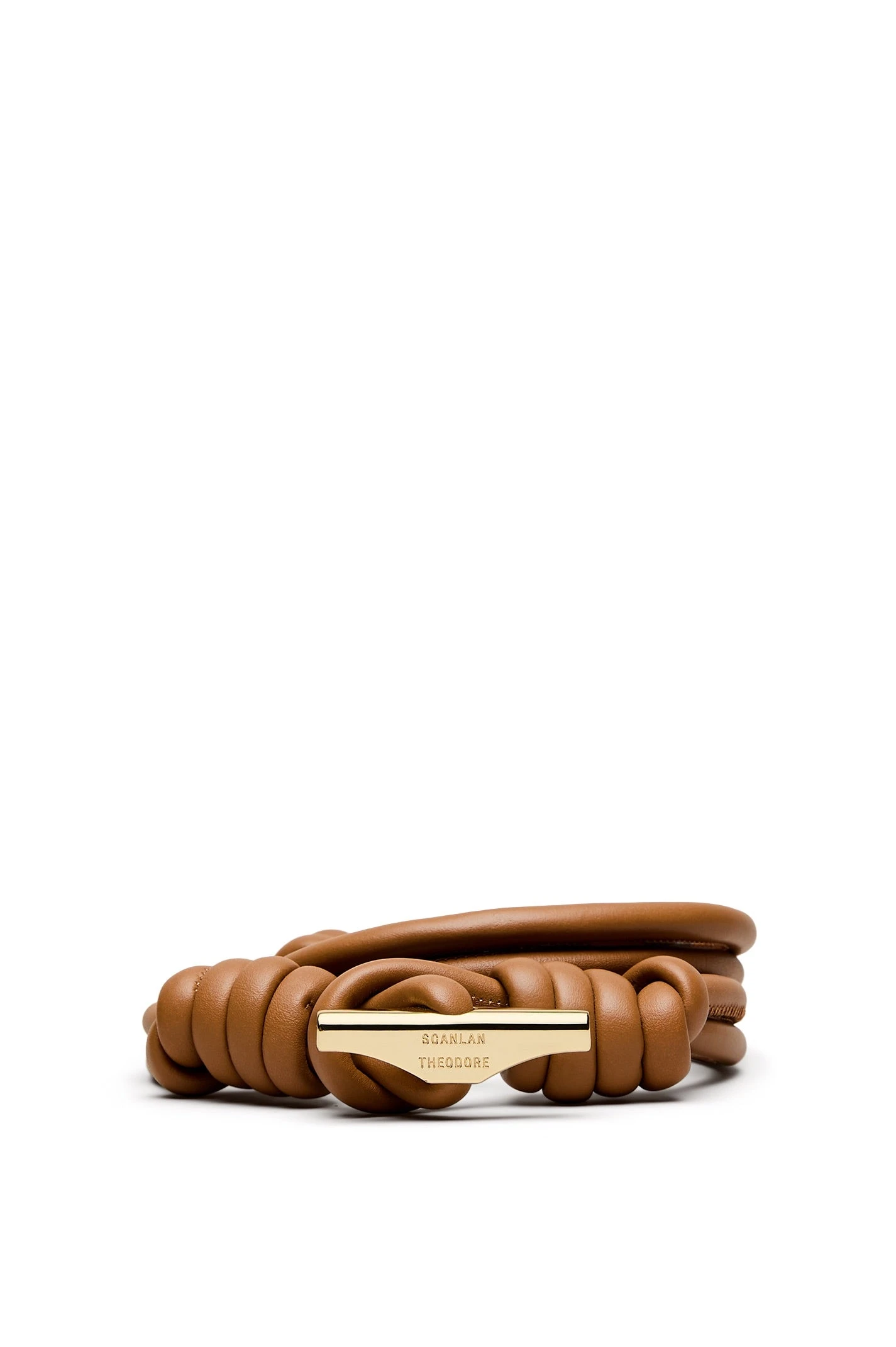 Scanlan Theodore The Athos Belt 1 in Brandy at Luxury Shoes Scanlan Theodore The Athos Belt 1 in Brandy