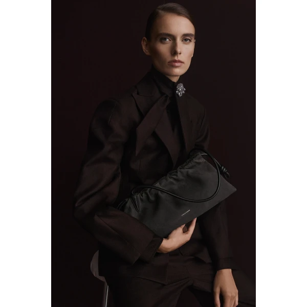 Scanlan Theodore The Athos Trapeze in Anthracite | Shoulder & Crossbody Bags | Luxury Shoes 
