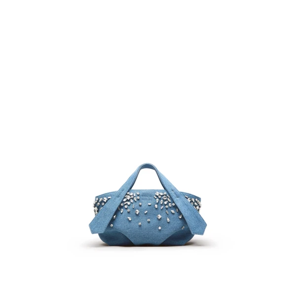 The Carry All Embellished Nano in Denim