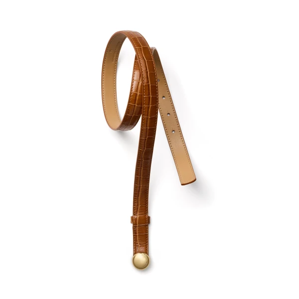 Scanlan Theodore The Ilios Belt 2 in Almond | Belts | Luxury Shoes 
