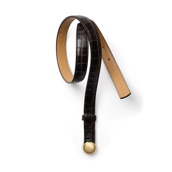 Scanlan Theodore The Ilios Belt 2 in Dark Chocolate | Belts | Luxury Shoes 