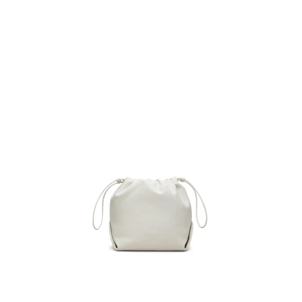 Scanlan Theodore The Leather Drawstring Bag in Parchment | Bucket Bags | Luxury Shoes 