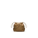 Scanlan Theodore The Leather Drawstring Bag in Sandstone | Bucket Bags | Luxury Shoes 