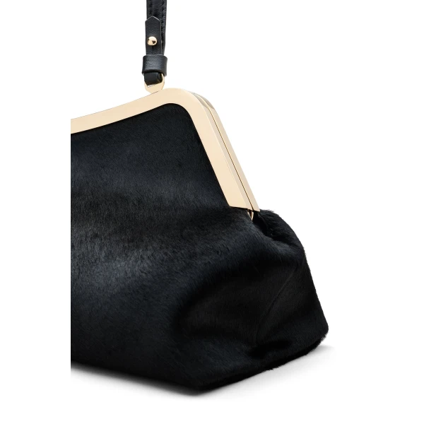 Scanlan Theodore The Lip Frame Clutch in Black | Clutch Bags | Luxury Shoes 