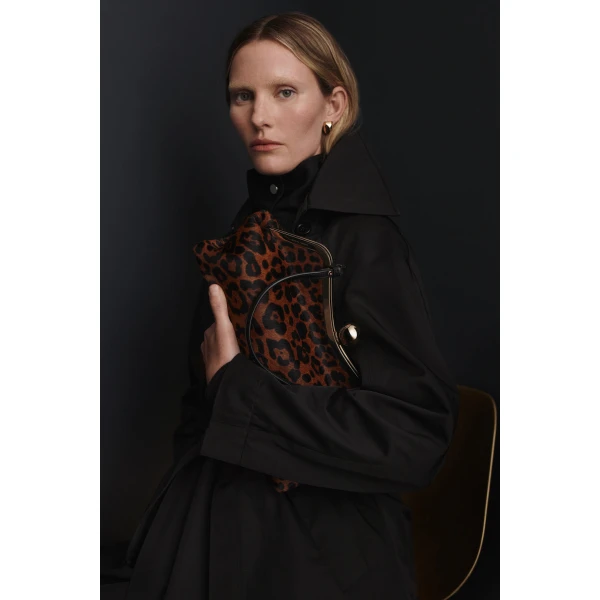 Scanlan Theodore The Lip Frame Clutch in Sahara Print | Clutch Bags | Luxury Shoes 