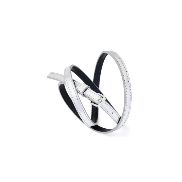 Scanlan Theodore The Mera Belt 1 in Silver | Belts | Luxury Shoes 