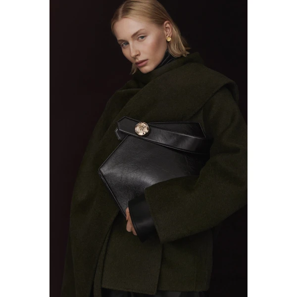 Scanlan Theodore The Poppy Bucket in Black | Bucket Bags | Luxury Shoes 