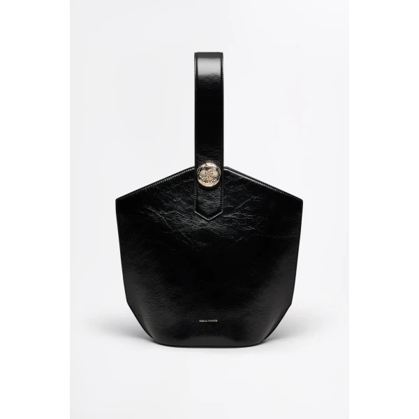 Scanlan Theodore The Poppy Bucket in Black | Bucket Bags | Luxury Shoes 