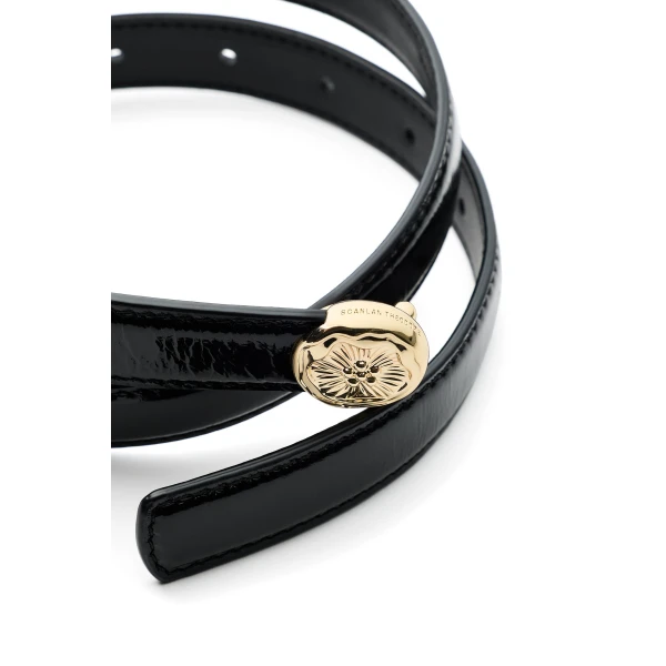 Scanlan Theodore The Poppy Sphere Belt 2 in Black | Belts | Luxury Shoes 