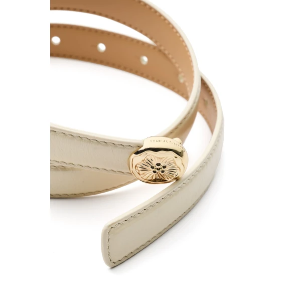 Scanlan Theodore The Poppy Sphere Belt 2 in Cloud | Belts | Luxury Shoes 