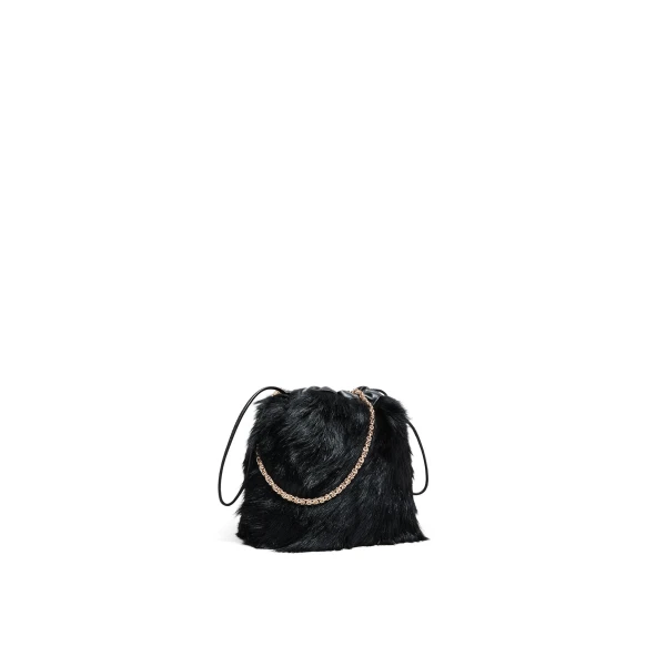 Scanlan Theodore The Toscana Drawstring Bag in Black | Bucket Bags | Luxury Shoes 