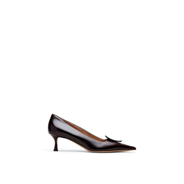 Scanlan Theodore Triangle Frame Pump 6 in Mogano | Heels | Luxury Shoes 