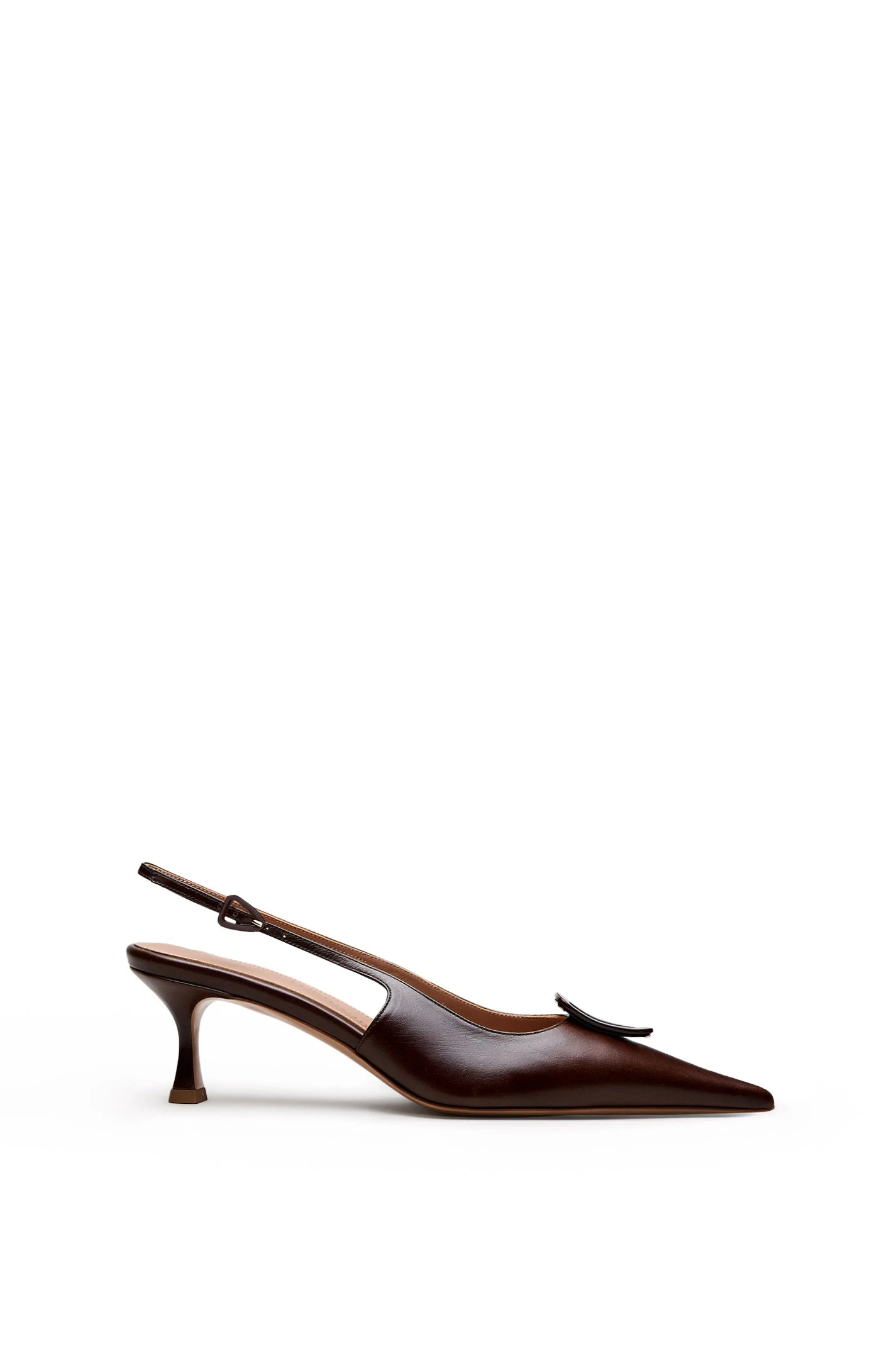 Scanlan Theodore Triangle Frame Slingback 6 in Almond Scanlan Theodore Triangle Frame Slingback 6 in Almond | Heels | Luxury Shoes