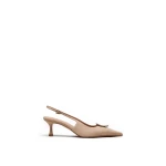 Scanlan Theodore Triangle Frame Slingback 6 in Sable | Heels | Luxury Shoes 