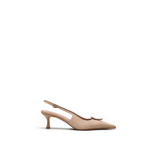 Triangle Frame Slingback 6 in Sable