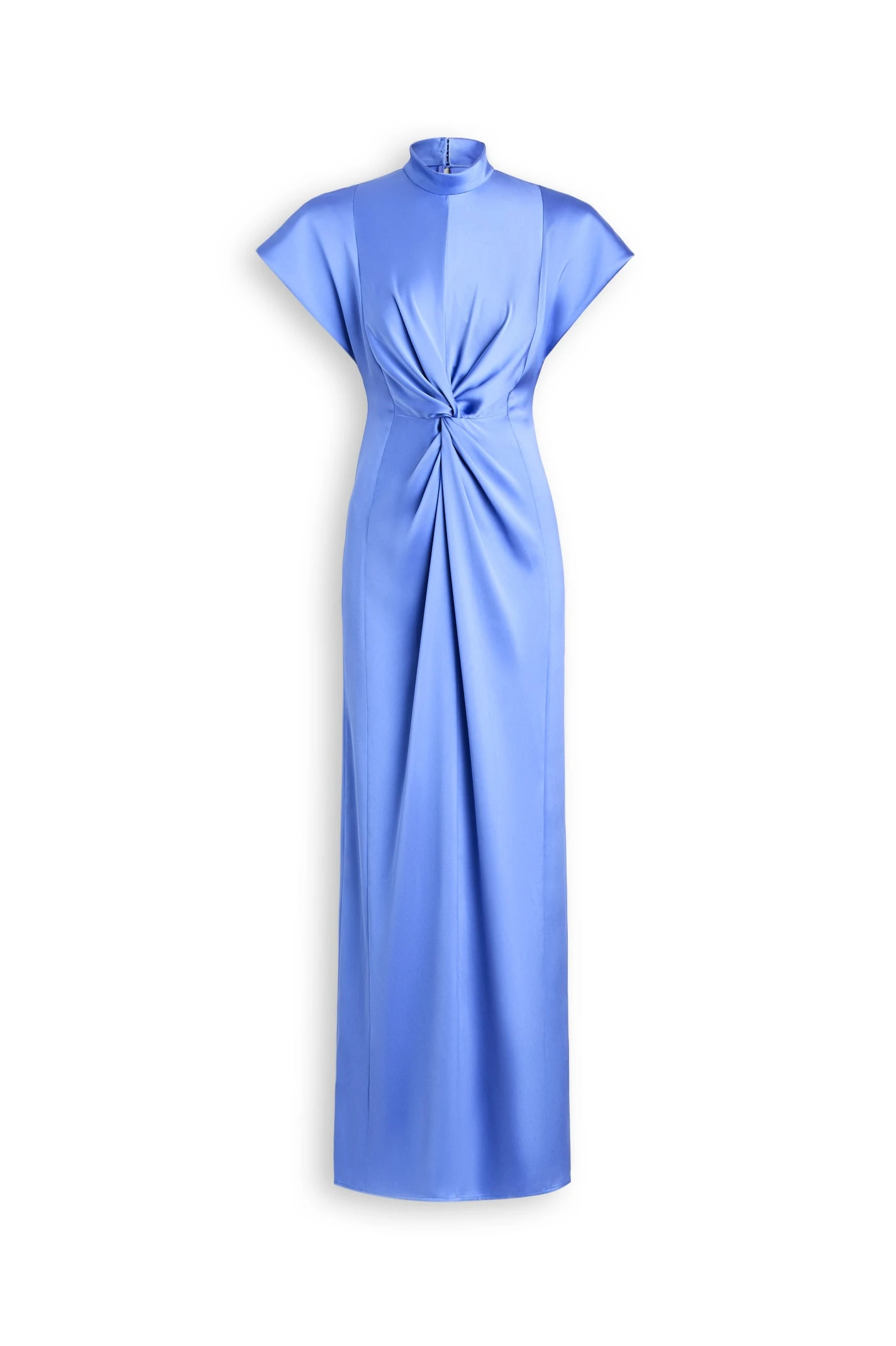 Scanlan Theodore Turban Gown in Blue Bird Scanlan Theodore Turban Gown in Blue Bird | Evening Gowns | Luxury Shoes