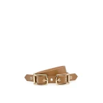 Scanlan Theodore Twin Saddle Buckle Belt 2.5 in Bronze | Belts | Luxury Shoes 