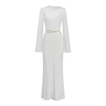Shona Joy Agnes Long Sleeve Maxi Dress with Belt