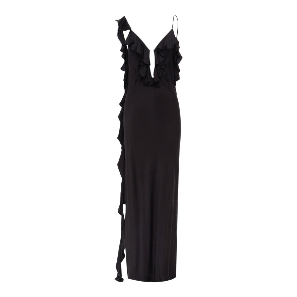 Shona Joy Agnes Ruffle Slip Bias Maxi Dress
