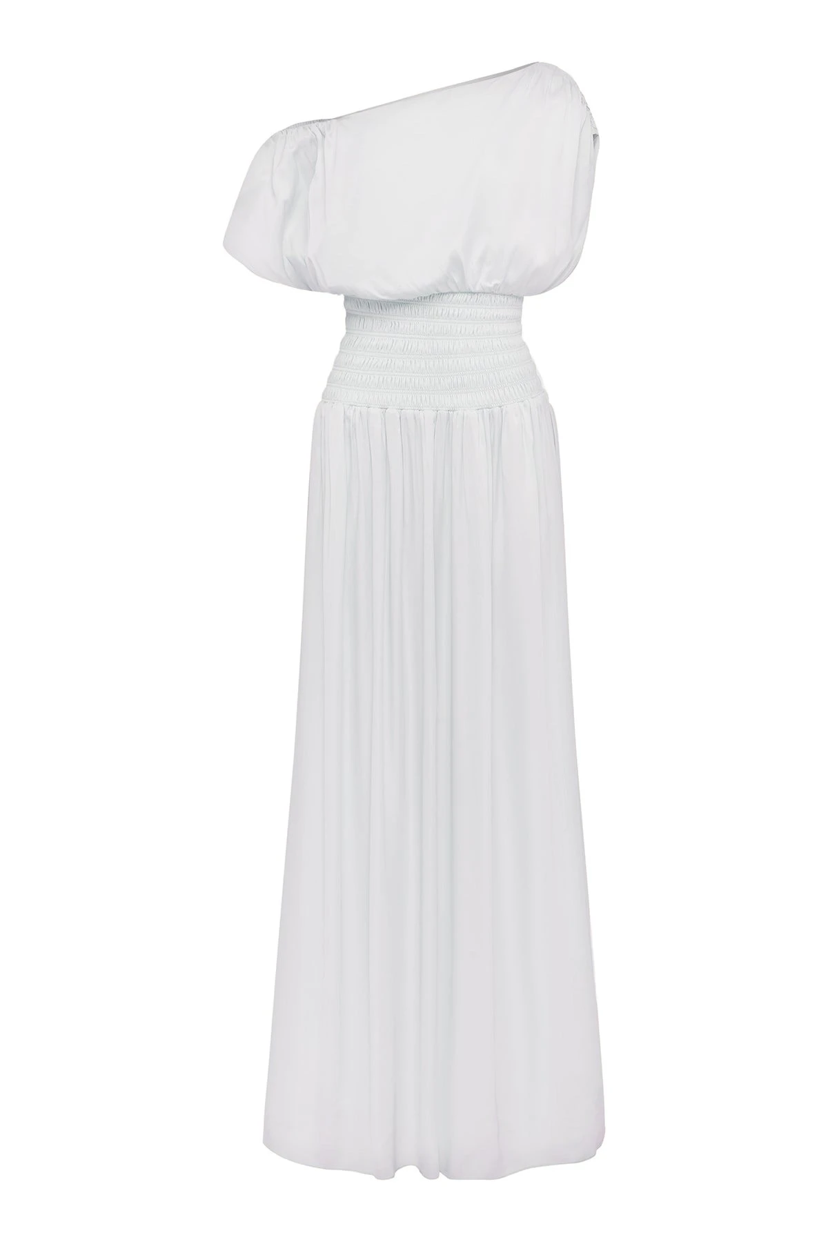 Shona Joy Agnes Shirred Asymmetrical Blouson Maxi Dress – Dresses – Australian Luxury Eventwear at Luxury Shoes Shona Joy Agnes Shirred Asymmetrical Blouson Maxi Dress