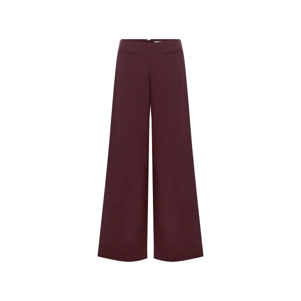 Asher Wide Leg Pant in Berry