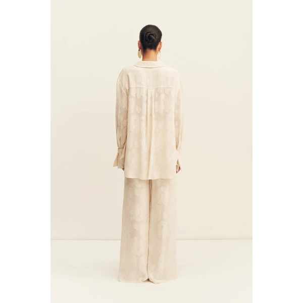 Shona Joy Bowery Jacquard Sheer Shirt