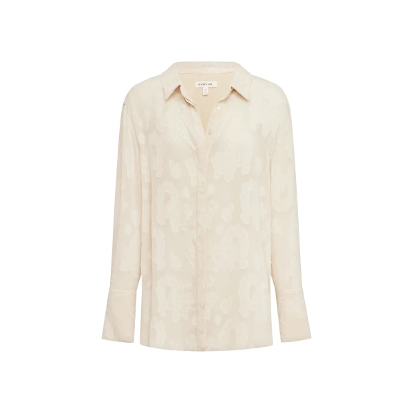 Shona Joy Bowery Jacquard Sheer Shirt