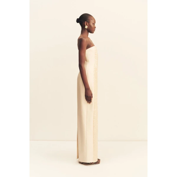 Shona Joy Eluna Panelled Sequin Maxi Dress