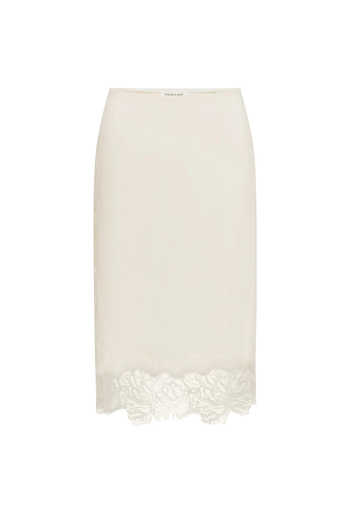 Shona Joy Eniko Lace Split Midi Skirt in Ivory – Skirts – Australian Luxury Eventwear at Luxury Shoes Shona Joy Eniko Lace Split Midi Skirt