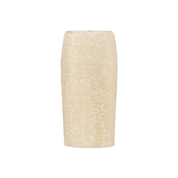 Shona Joy Everly Sequin Midi Skirt with Detachable Lining