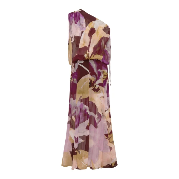 Gia Off Shoulder Blouson Maxi Dress